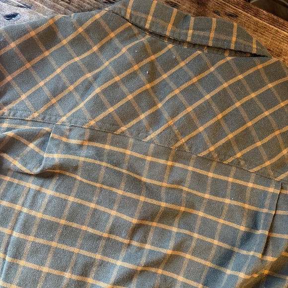 LL Bean Retro Plaid Single Pocket Button Down Men's Shirt Size Medium - Picture 9 of 10